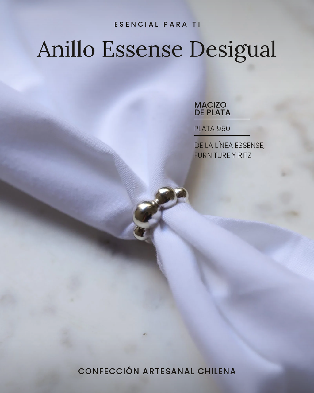 Anillo Essense Desigual