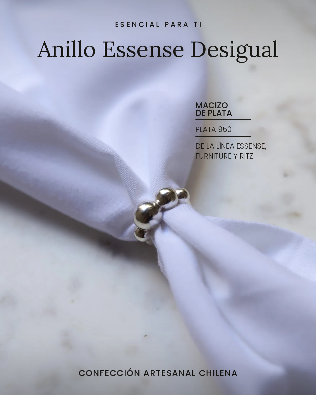 Anillo Essense Desigual