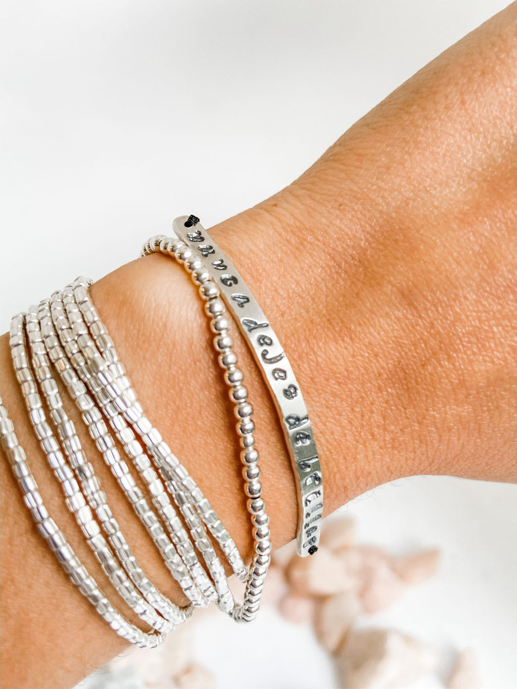 Pulsera Mostacilla cuadrada 1 Mt.