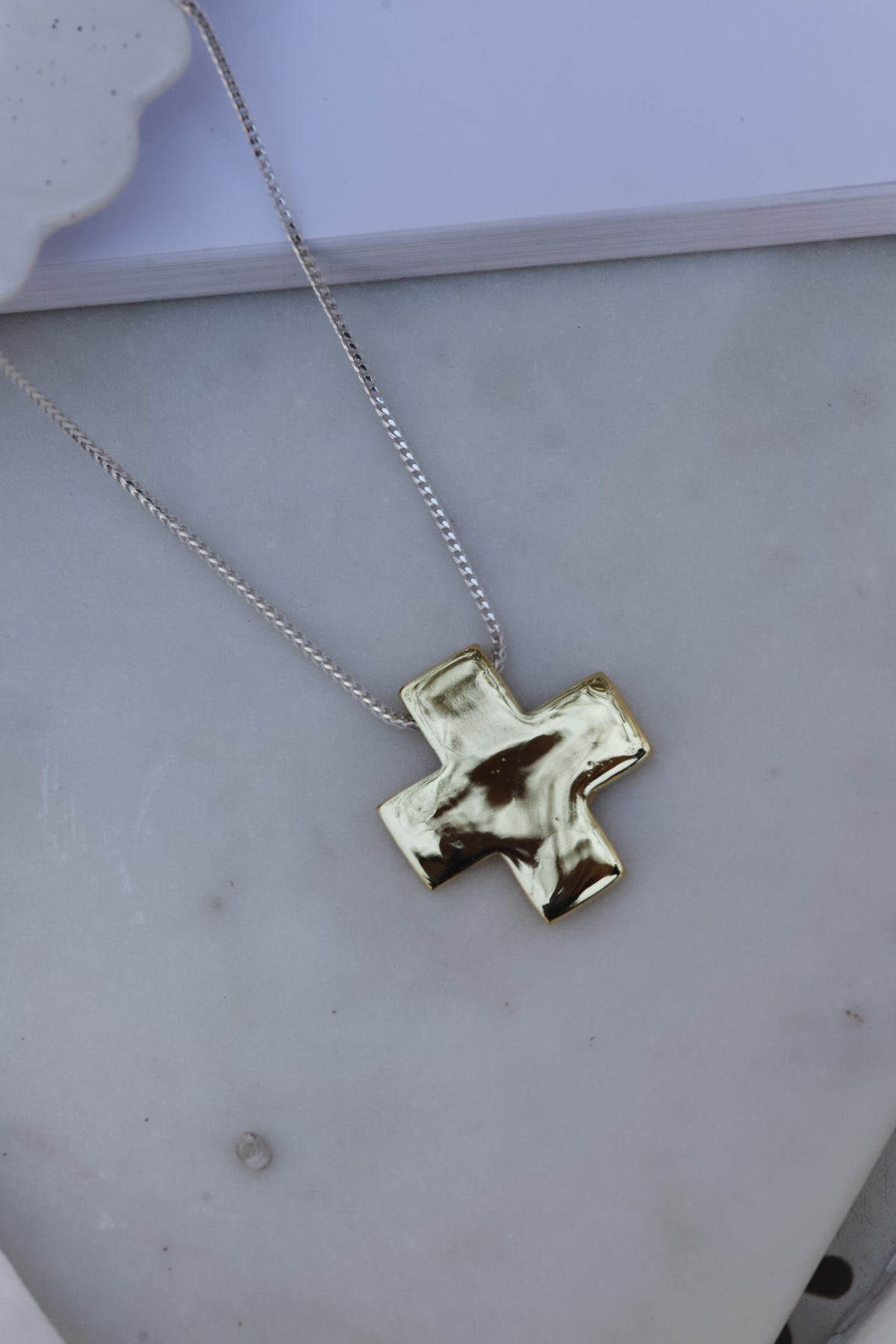 Collar Cruz Bicolor