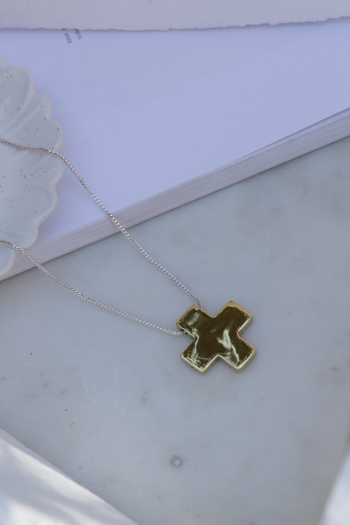 Collar Cruz Bicolor