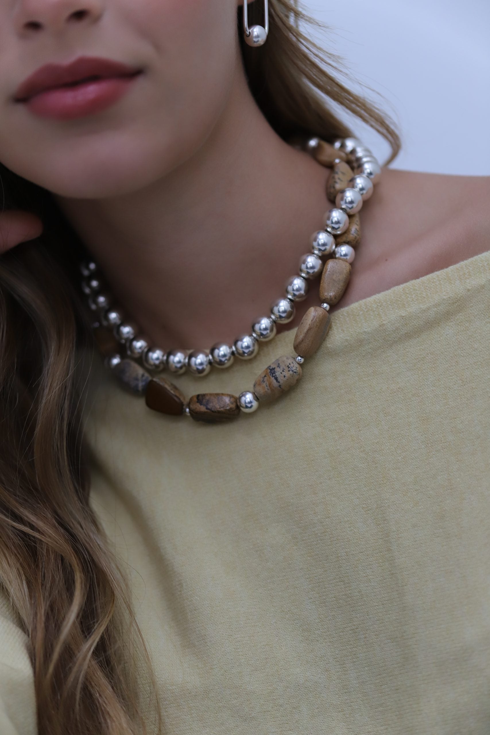 Collar Jade Madera