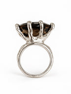 Anillo Amapola Cuarzo Fumé