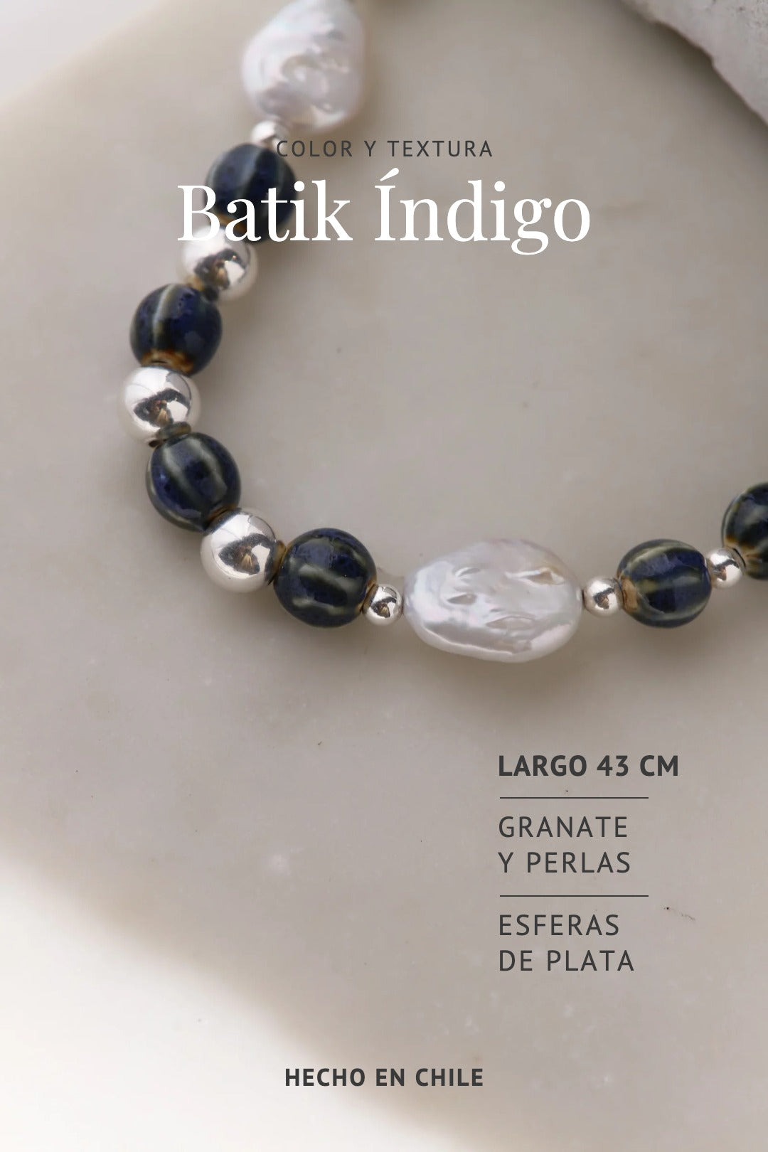 Collar Batik Índigo