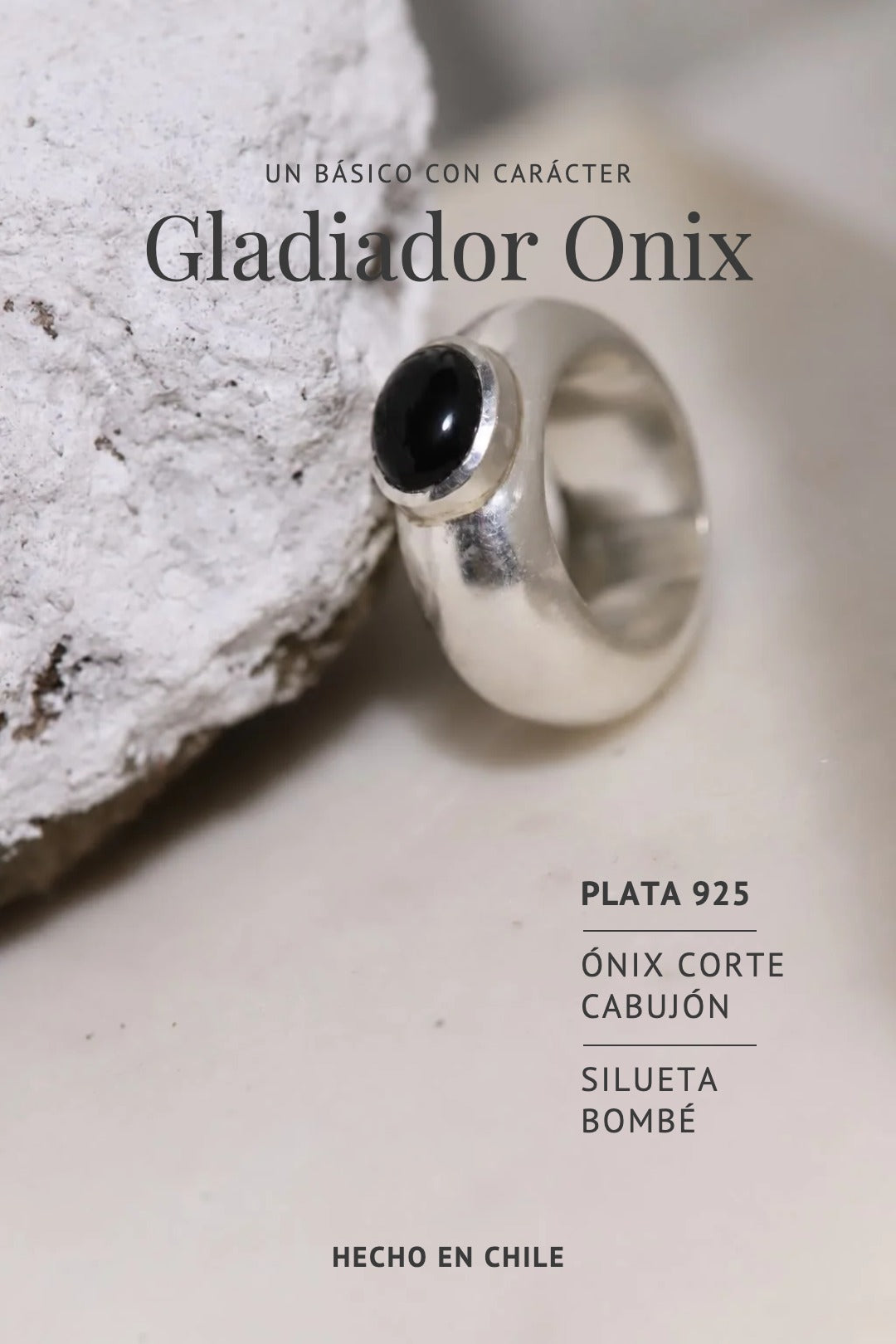 Anillo Gladiador Onix